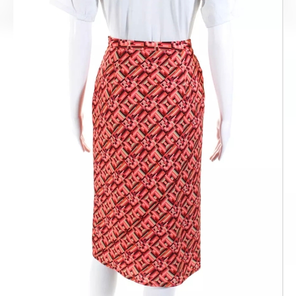 Toccin Multicolor Geometric Print  Multicolor Skirt , Sz 4, EUC - Picture 1 of 3